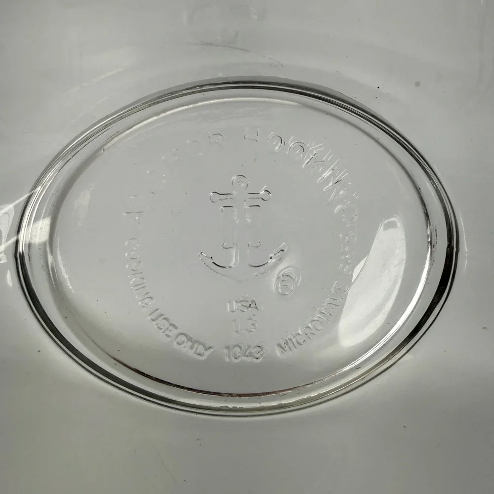 Vintage Anchor Hocking‎ Clear Glass Gravy Boat 10 oz #1043 USA